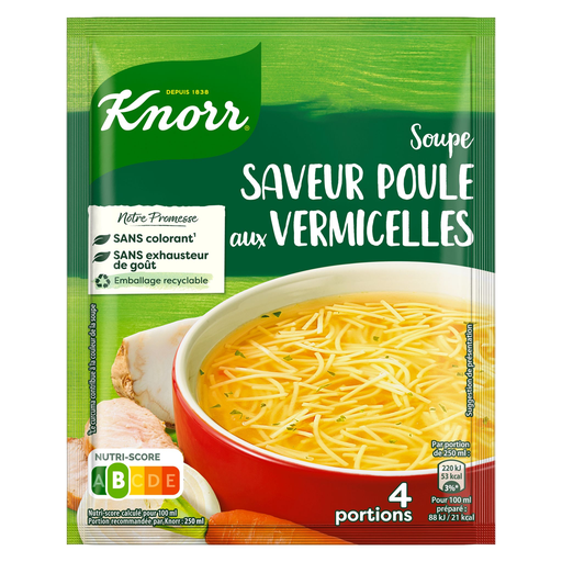 [3011360020017] KNORR Dehydrated chicken noodle soup 63 g