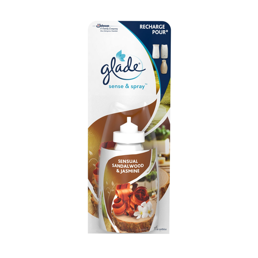 [5000204628319] GLADE Désodorisant recharge Santal & Jasmin 18 ml