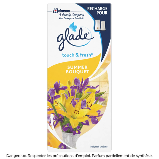 [5000204650860] GLADE Désodorisant Recharge Intérieur Summer Bouquet 10 ml