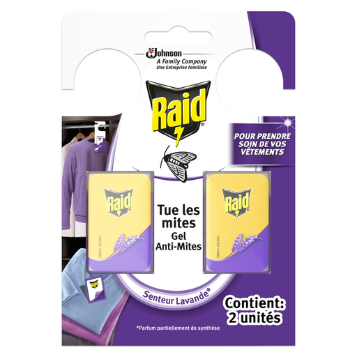 [5000204693430] RAID Moth Repellent Gel Lavender 2 sticks of 3g