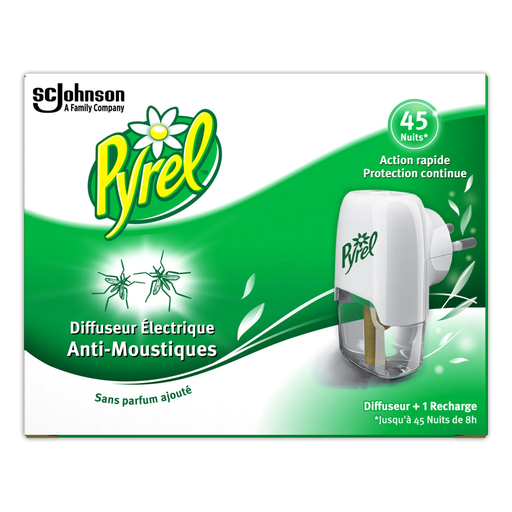 [5000204751758] PYREL Electric Mosquito Repellent Diffuser 1 diffuser + 1 refill 27 ml