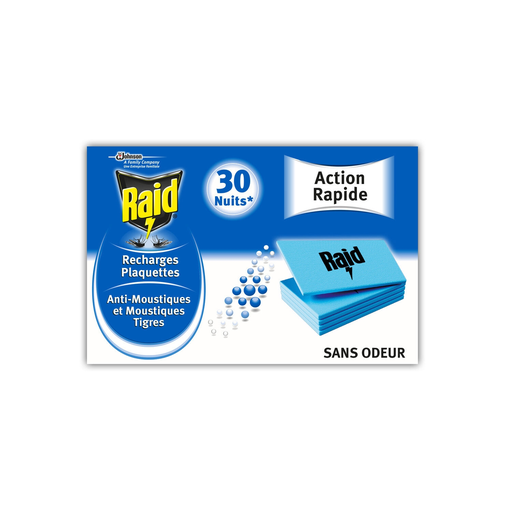 [5000204869118] RAID Mosquito repellent refill pads, box of 30 refills