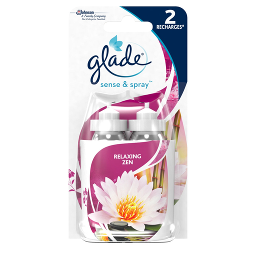 [5000204898927] GLADE Désodorisant Sense & Spray Relaxing Zen 2x18 ml