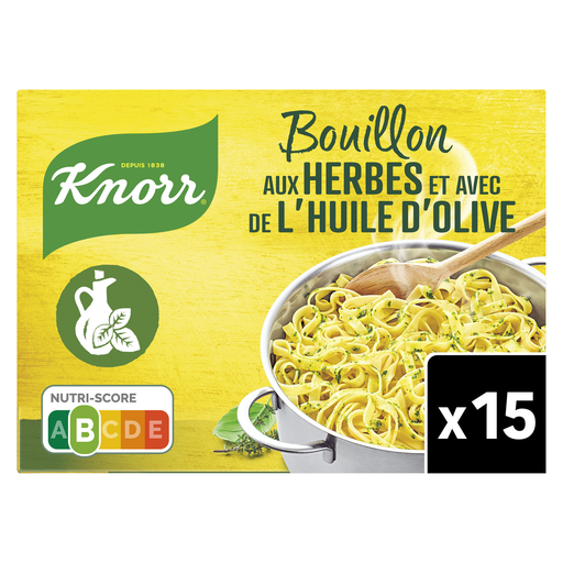 [3011360031853] KNORR Herb and Olive Oil Bouillon Cubes 150 g