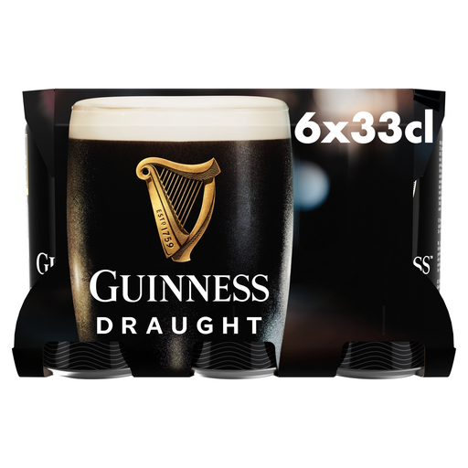 [5000213002339] GUINNESS Cerveja preta estilo pressão 6 x 33 cl