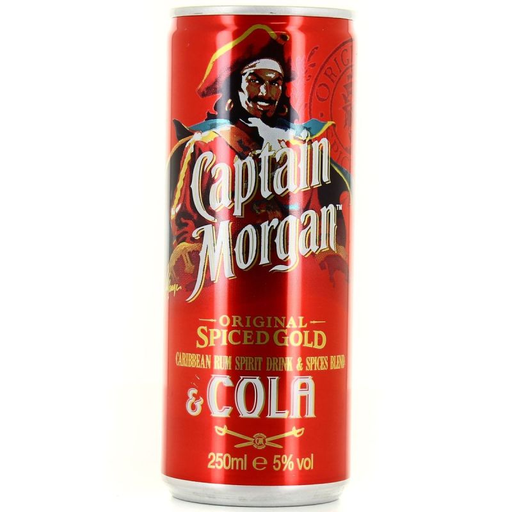 [5000281043753] CAPTAIN MORGAN Boisson Rhum Cola 250 ml