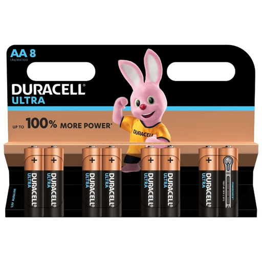 [5000394002548] DURACELL Piles Alcaline LR6-AA 1,5V Ultra Power, lot de 8