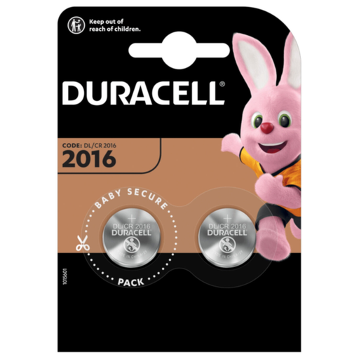 [5000394015227] DURACELL Piles Bouton CR2016 3V x2