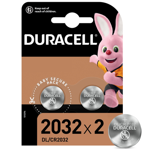 [5000394016934] DURACELL Piles Bouton CR2032 3V x2