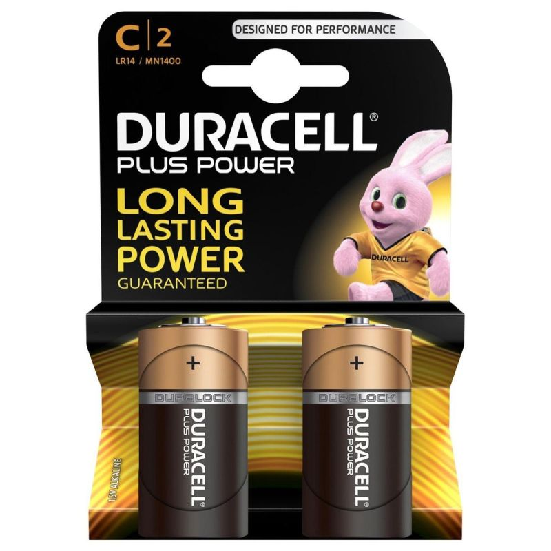 DURACELL Piles Plus Power C x2