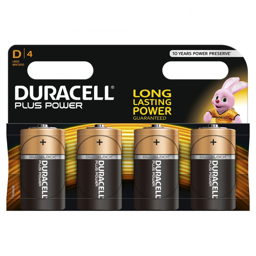 [5000394019201] DURACELL Plus Power Batteries AA X4