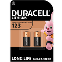 DURACELL Pilas de litio de alta potencia CR123 3V (lote de 2)