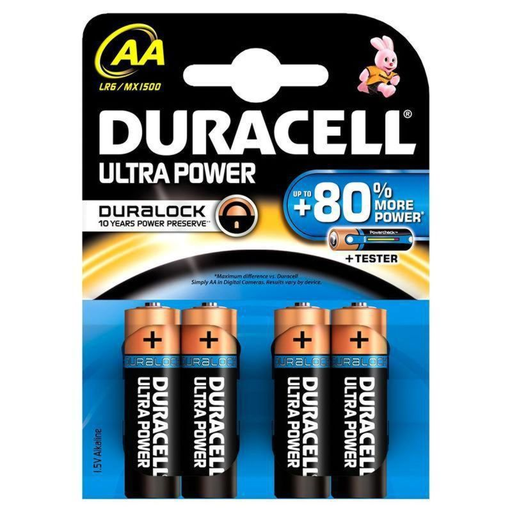 [5000394061507] DURACELL Ultra M3 LR6 AA Batteries 4 Pack
