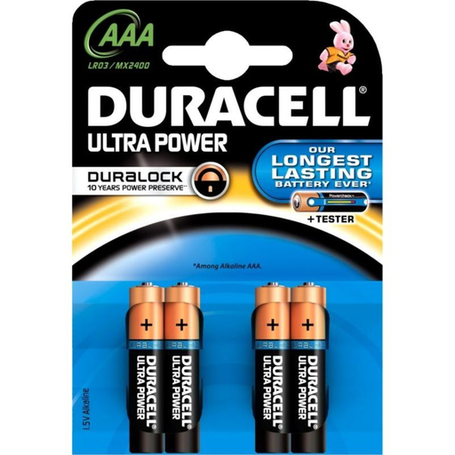 [5000394061590] DURACELL Piles AAA Ultra Power B4