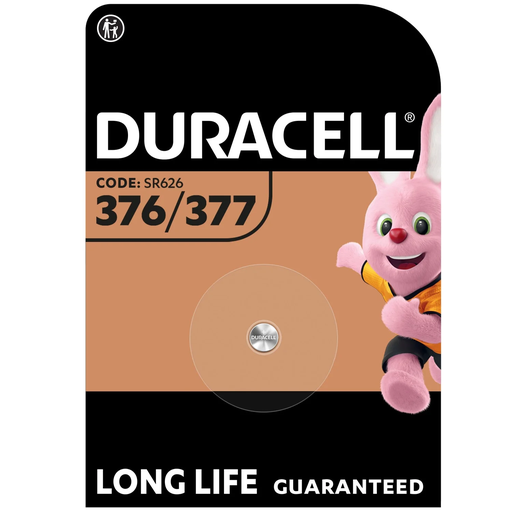 [5000394062986] DURACELL Silver Oxide Special Batteries 1.55V (SR66 / SR626 / V377 / V376 / SR626W / SR626SW), 1 battery 377/376
