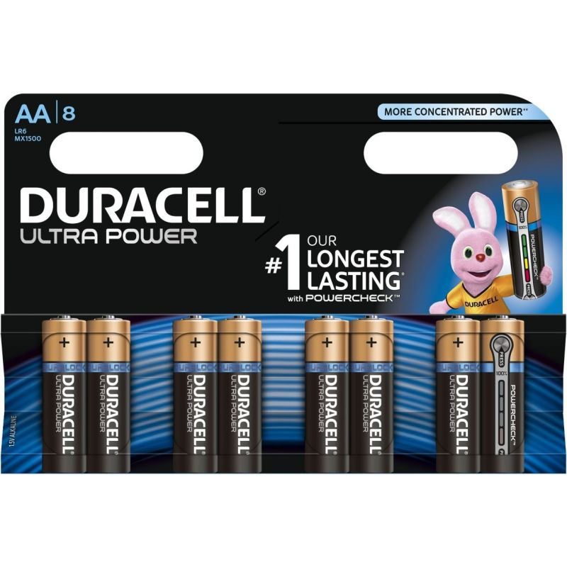 DURACELL Pile Alcaline Ultra Power LR6 x8