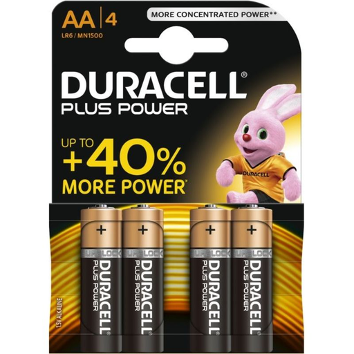 [5000394099494] DURACELL Piles Plus Power AA 4 N