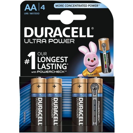 [5000394099692] DURACELL Piles Ultra Power AA x4