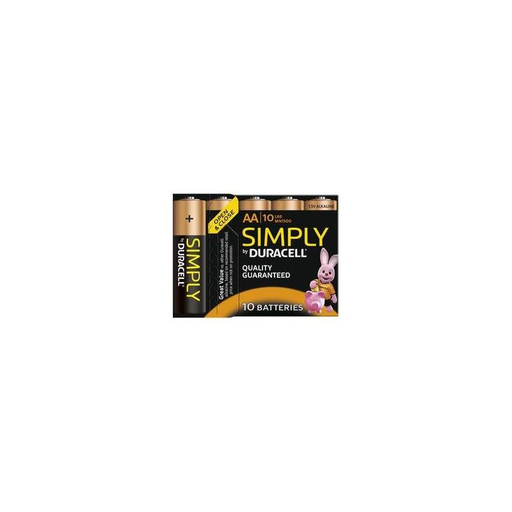 [5000394111882] DURACELL Pila Alcalina Simply LR6 AA 10 unidades