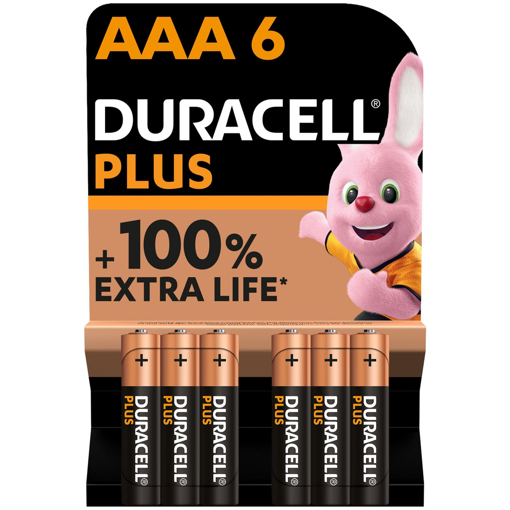 DURACELL Plus Pilhas AAA, pack de 6