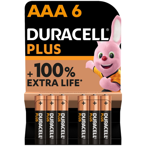 [5000394141209] DURACELL Plus Pilhas AAA, pack de 6