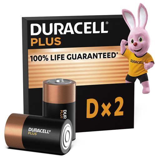 [5000394141988] DURACELL Plus Pilhas D alcalinas 1,5V LR20 MN1300 (Pack de 2)
