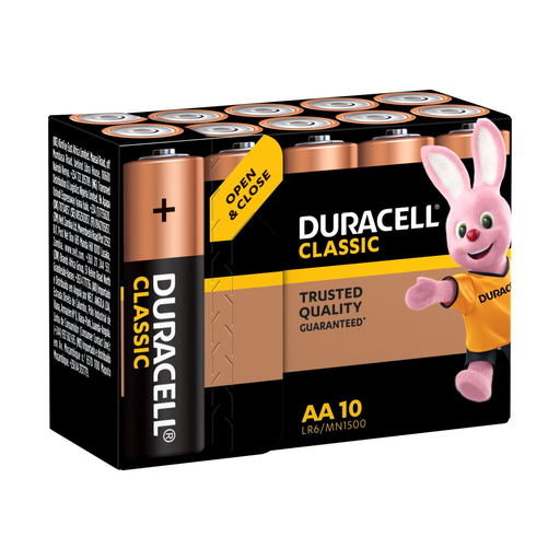 [5000394146846] DURACELL Pilhas Alcalinas LR6-AA 1,5V Classic, lote de 10 pilhas