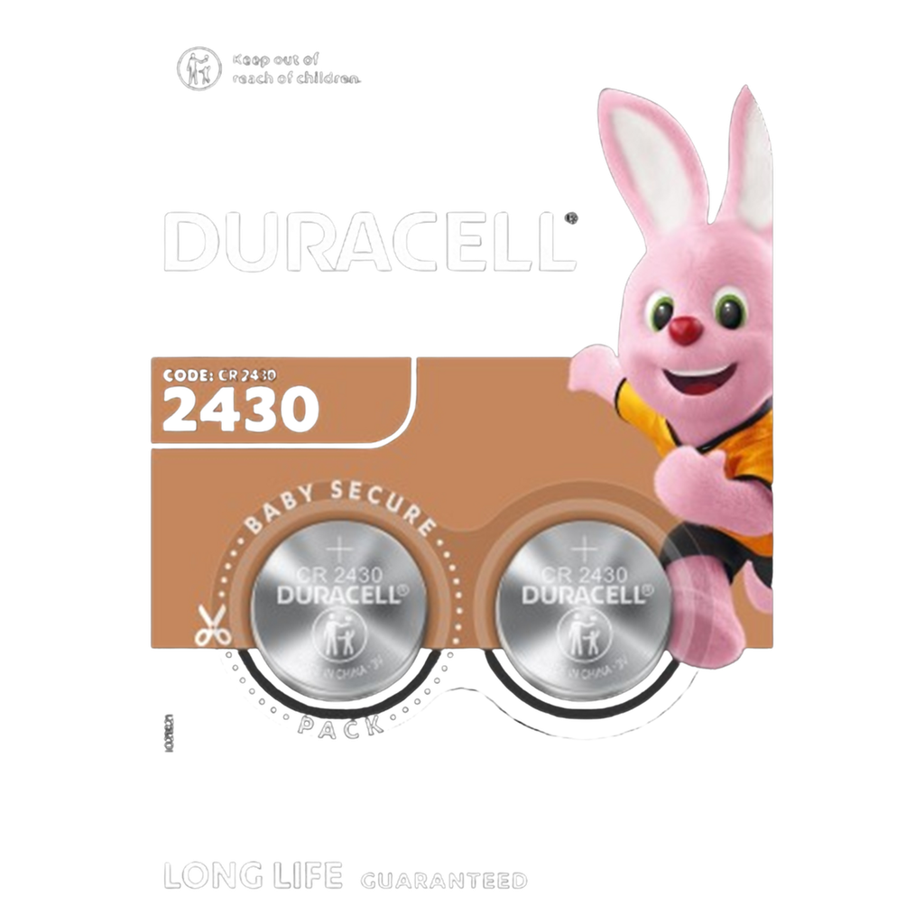 DURACELL Piles boutons au lithium spéciales 2430 3V (DL2430/CR2430) le lot de 2 piles
