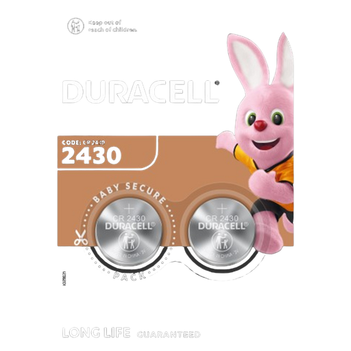 [5000394152090] DURACELL Pilhas botão de lítio especiais 2430 3V (DL2430/CR2430) lote de 2 pilhas