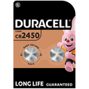DURACELL Pilas de Botón de Litio 2450 3V, pack de 2