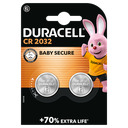 DURACELL CR2032 3V Lithium Coin Battery, pack of 2