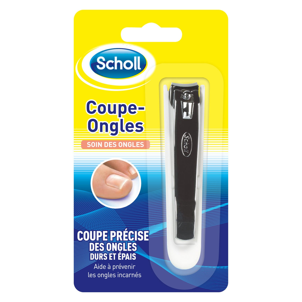 SCHOLL Stainless Steel Nail Clipper Precise Cut for Hard and Thick Nails