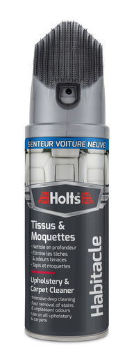 [5010218008267] HOLTS Nettoyant Tissus & Moquettes + Brosse Senteur Voiture Neuve 400 ml