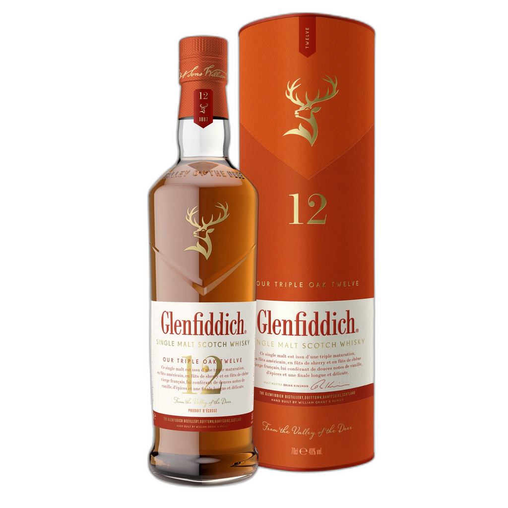 Glenfiddich Whisky Single Malt Scotch Whisky Triple Oak 12 Ans 40 % : La Bouteille De 70Cl