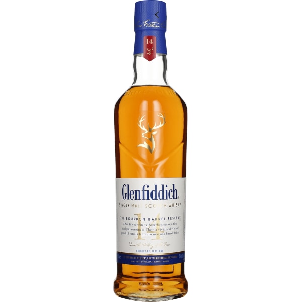 Glenfiddich 14 Ans Bourbon Barrel Reserve 43% : La Bouteille De 70Cl