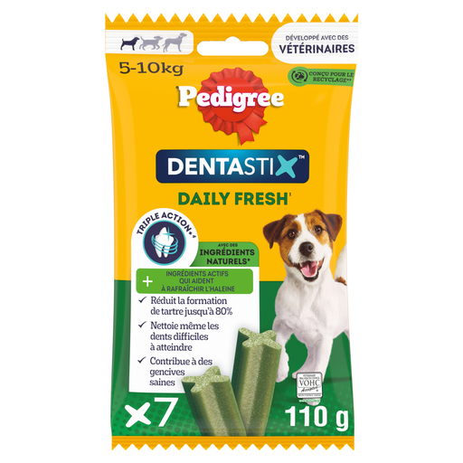 [5010394001502] PEDIGREE Dentastix Fresh barritas higiene bucodental para cão pequeno 7 sticks