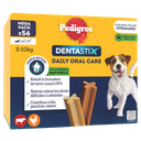 PEDIGREE Dentastix barritas higiene bucodental para cão pequeno 56 sticks