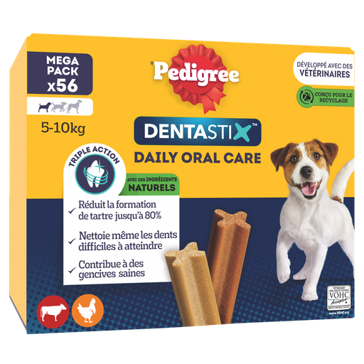 [5010394001915] PEDIGREE Dentastix barritas higiene bucodental para cão pequeno 56 sticks