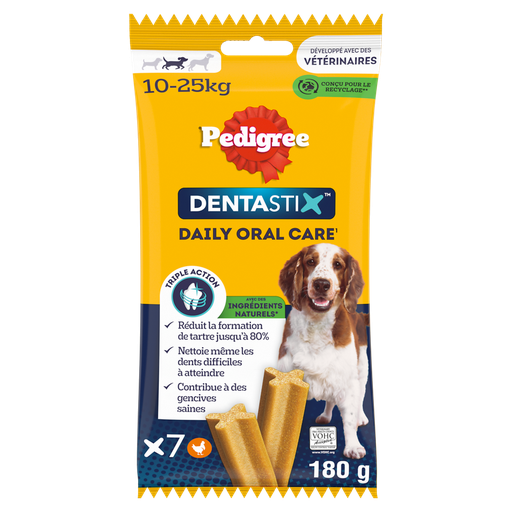 [5010394002127] PEDIGREE Dentastix barritas higiene bucodental para cão médio 180g
