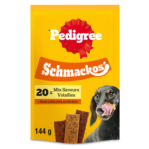 [5010394003612] PEDIGREE Schmackos guloseimas para cão sabor aves 144 g