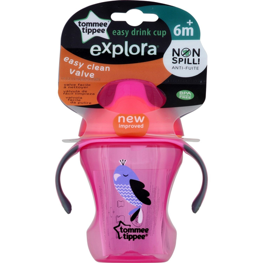 [5010415471093] TOMMEE TIPPEE Copo Easy Clean 6m+ rosa, 1 unidade