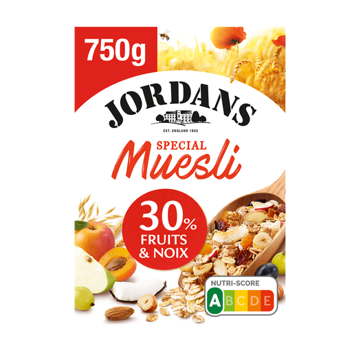 [5010477348678] JORDANS Muesli Amandine, Blé et Orge 30% Fruits et Noix 750 g
