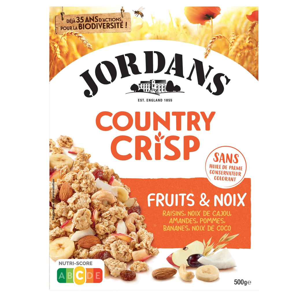JORDANS Cereais Country Crisp Frutos e Nozes 500 g