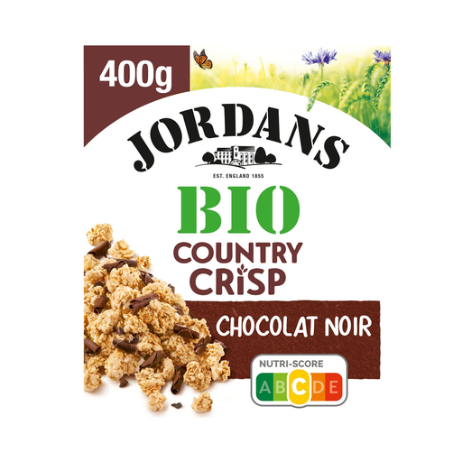 [5010477352590] JORDANS Céréales bio complètes chocolat noir/cacao Country Crisp 400 g