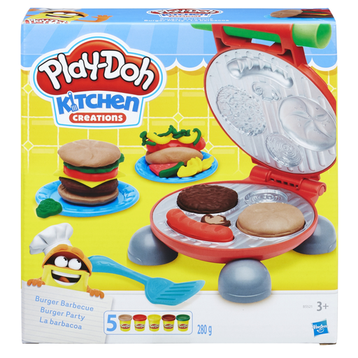 [5010993343966] HASBRO Play-Doh Kitchen Burger Party, the set