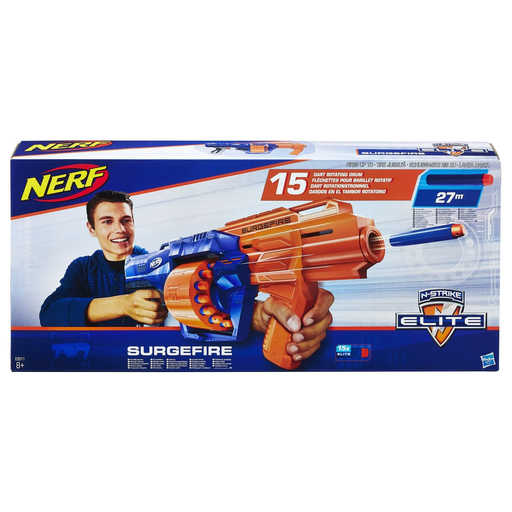[5010993445813] NERF Elite Surgefire And 15 Official Elite Darts the pack
