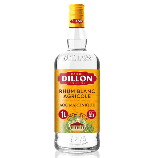 [3012991301001] DILLON Rhum blanc agricole AOC Martinique 55° 1 L
