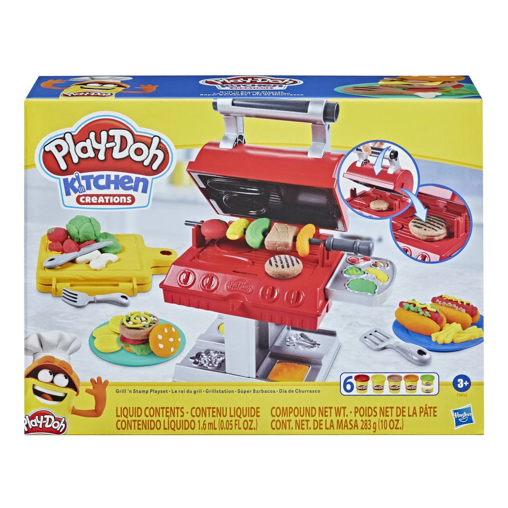 HASBRO Play-Doh Kitchen Creations Le roi du gril, coffret de pâte à modeler 283 g