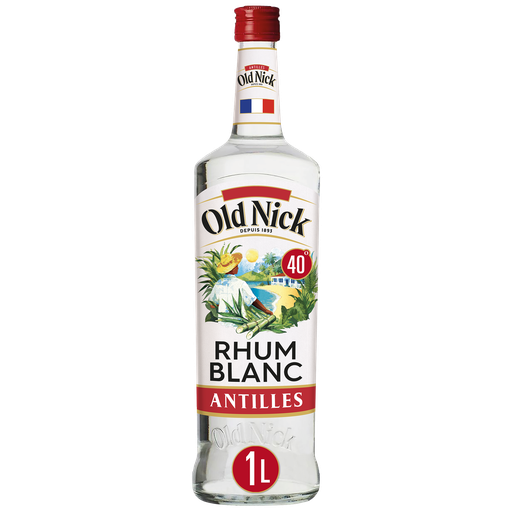 [3012993028289] OLD NICK Traditional White Rum French West Indies 1 L