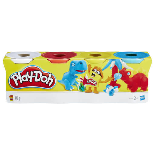 [5010994947033] HASBRO Plastilina Play-Doh 4 colores, la caja